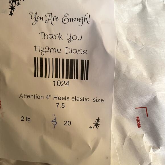 Attention 4" stiletto heels tan back zipper, elastic fronts size 7.5 - Picture 9 of 10